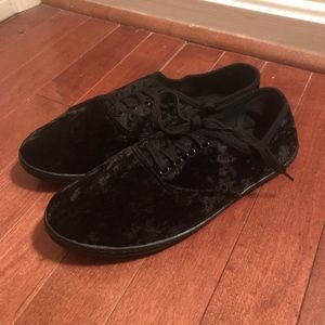 Black Velvet Sneakers